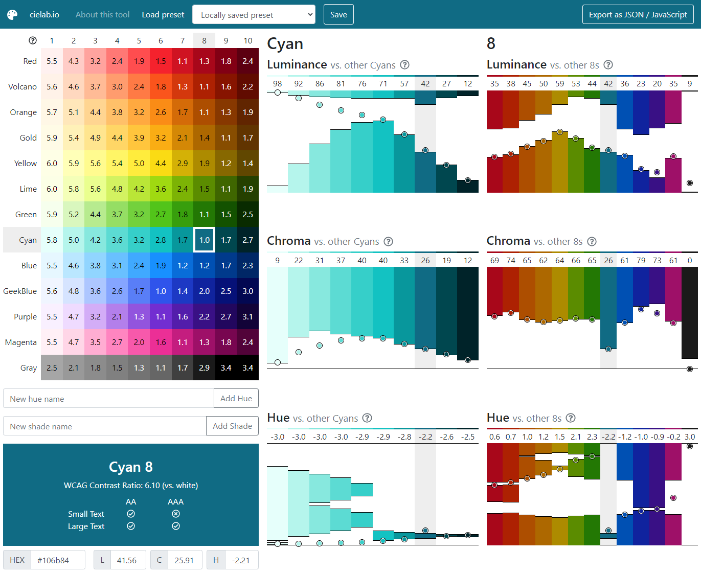 CIELab Custom Color Example