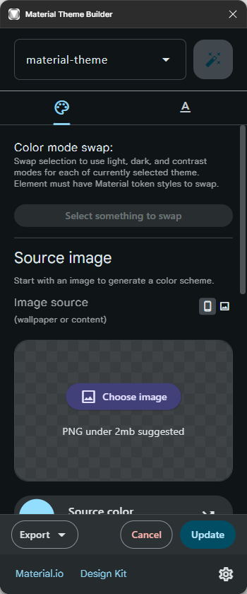 Figma Material Theme Builder Source Image Dark